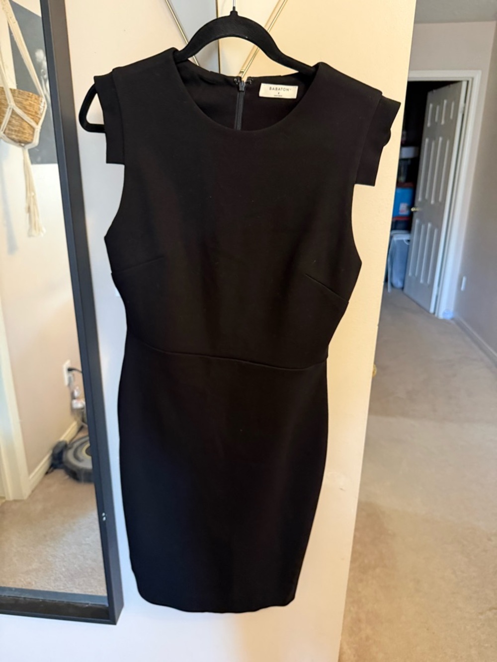 Babaton black Sleeveless Sheath Dress